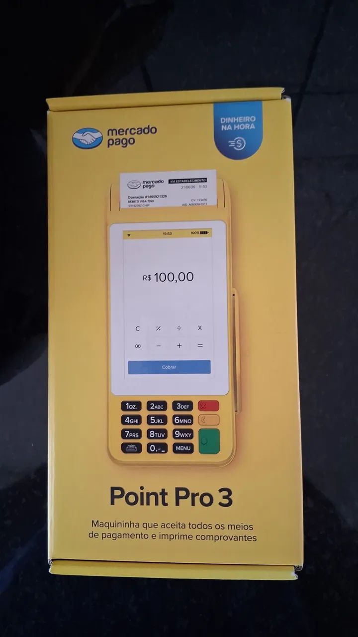 MAQUINA Mercado pago Point Pro 3/ Lacrada!!!(leia o anúncio)