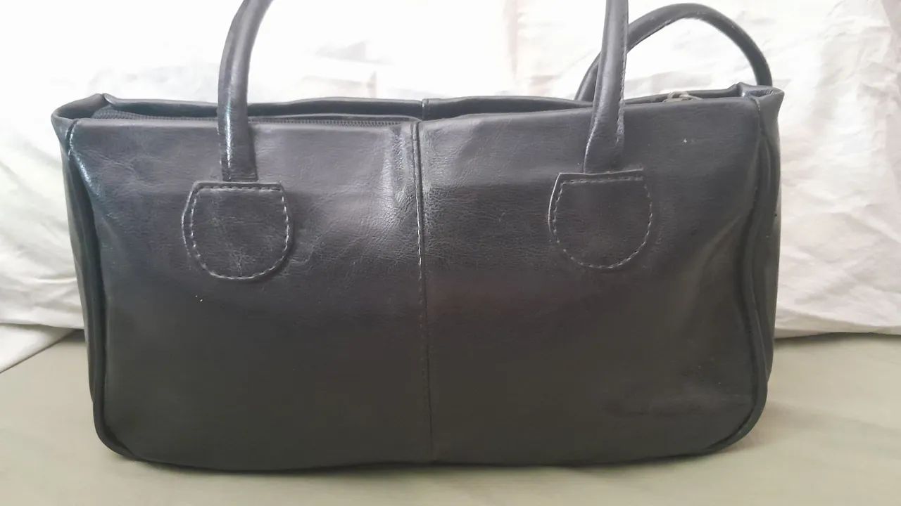 Bolsa Pequena Couro Legítimo Mr. Foot - Foto 2