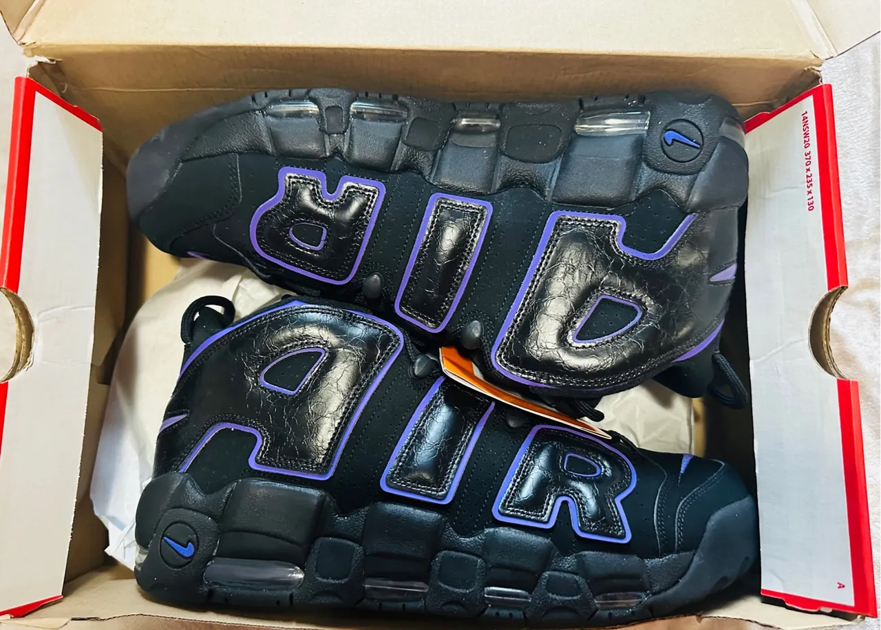 Tênis NIKE Air More Uptempo Basketball Black Purple Novo Original