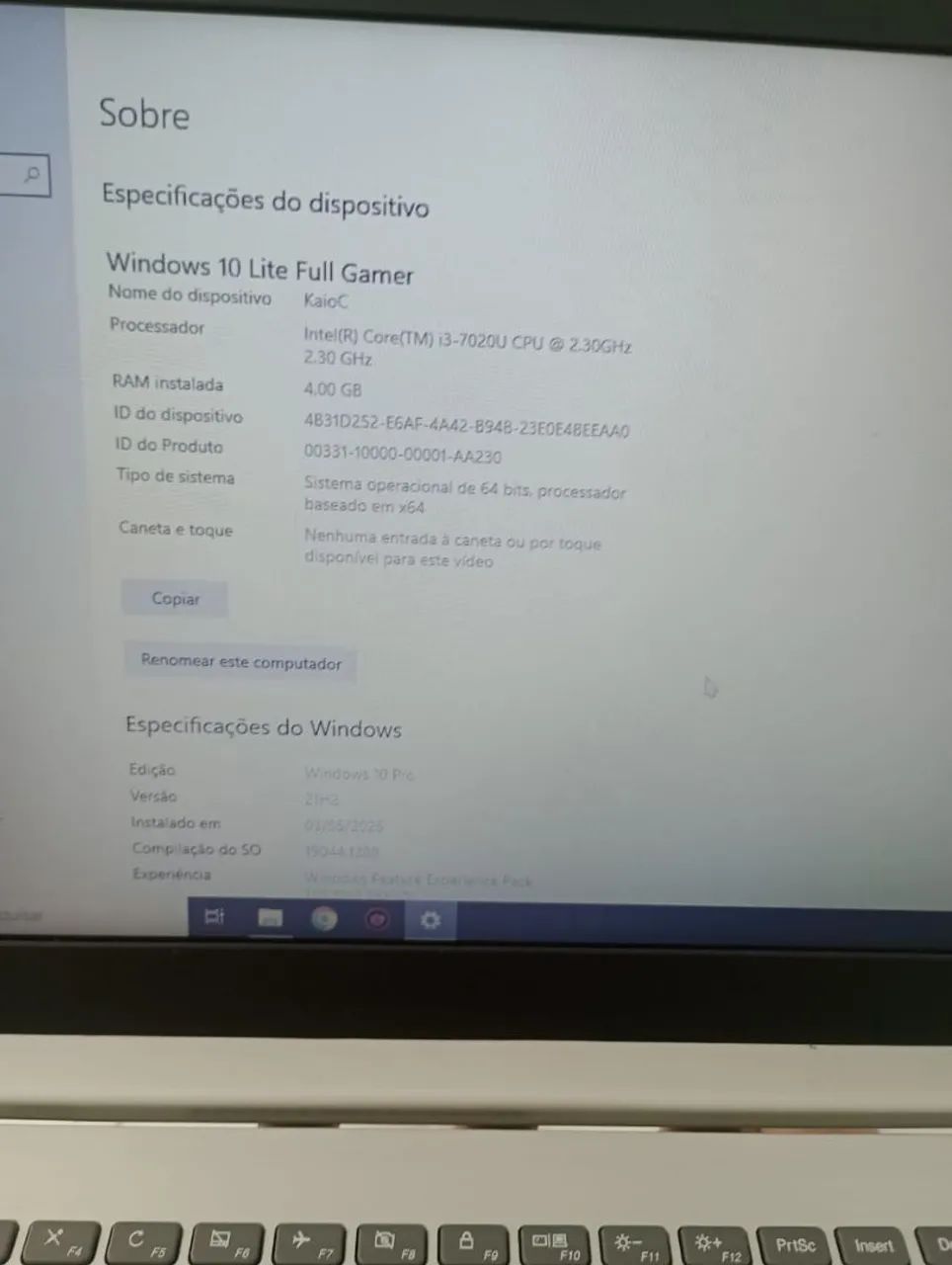 NOTEBOOK LENOVO DDR4 4GB I3 7°GERACAO 900$ - Foto 2