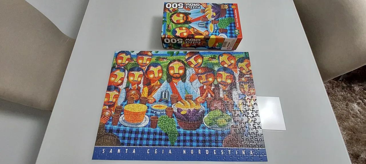 Quebra-cabeça Santa Ceia Nordestina 500 peças