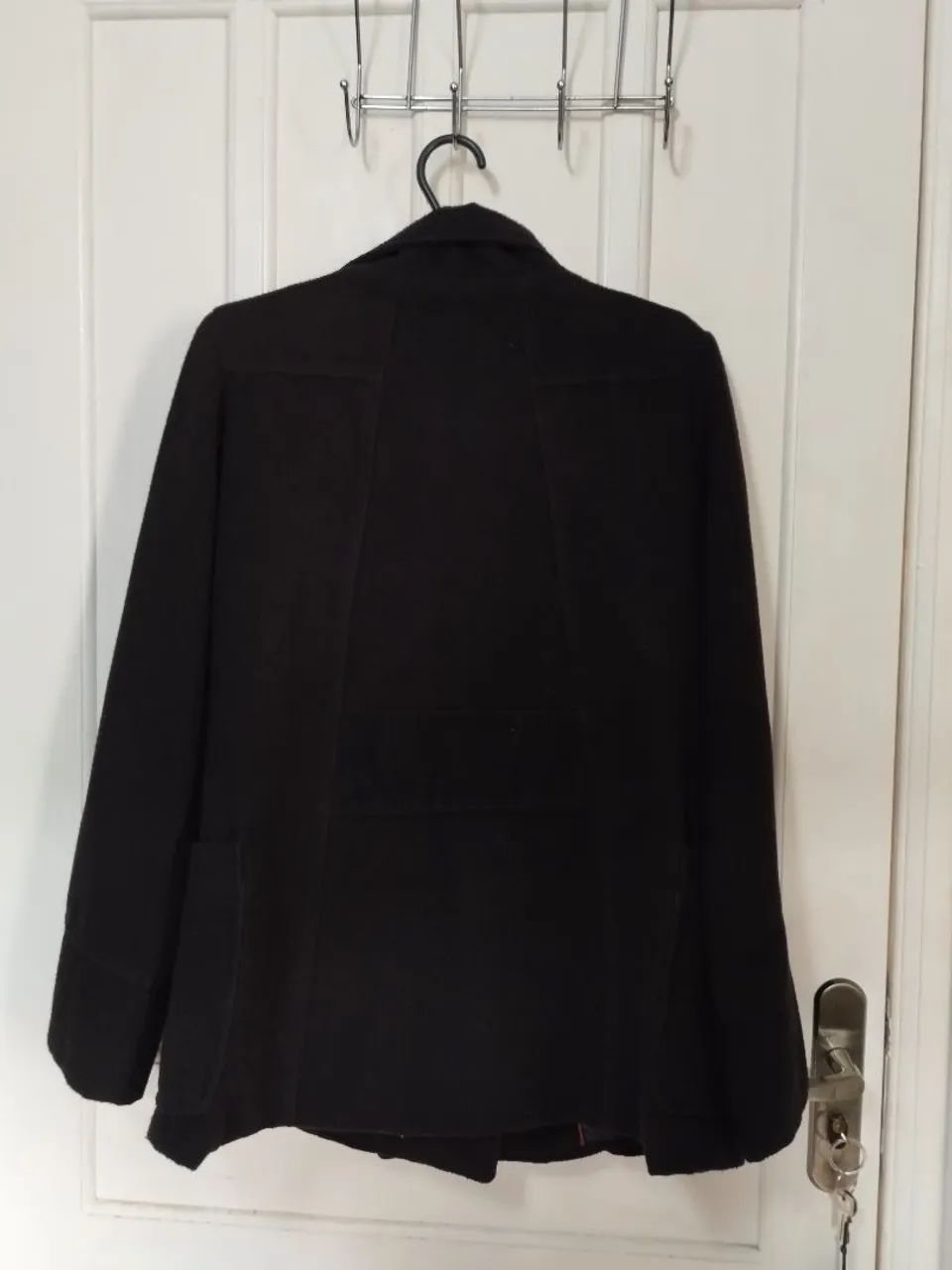 Casaco preto em lã - ótimo estado  - Foto 2