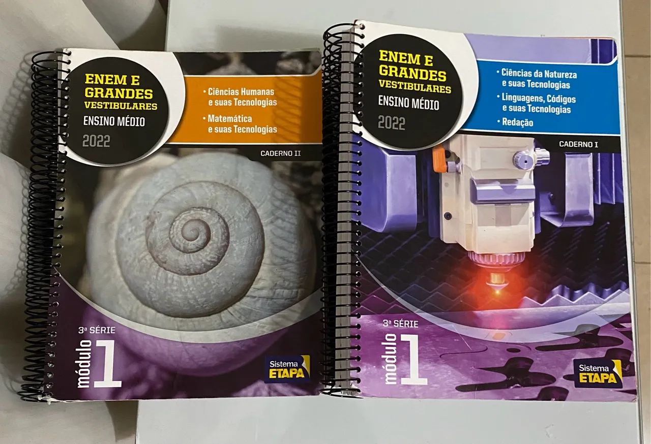 Apostilas do Sistema Etapa (Enem e Grandes Vestibulares 3ª Série - Módulo 1a 6