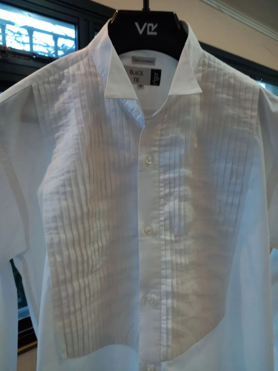 Camisa de Festa Black Tie Rigor Impecável  Semi Nova - Foto 5
