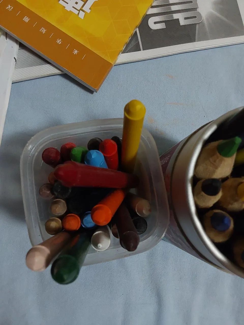 Kit de lápis de cor e giz de cera - Foto 5