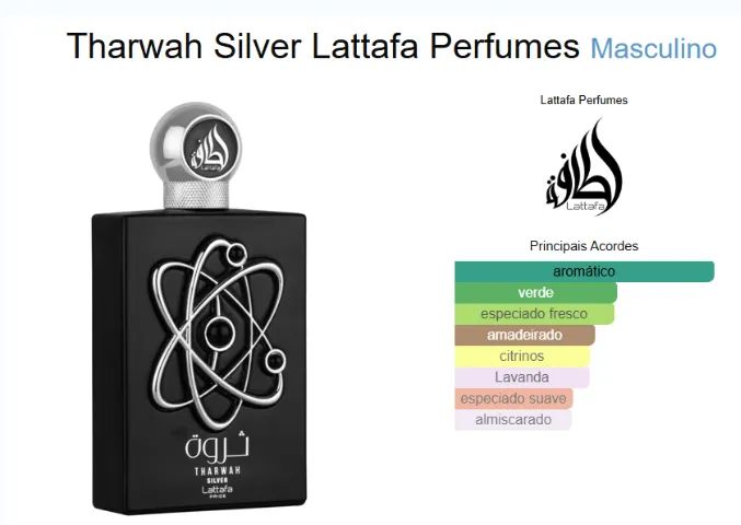 Tharwah Silver Lattafa Perfumes - Foto 3