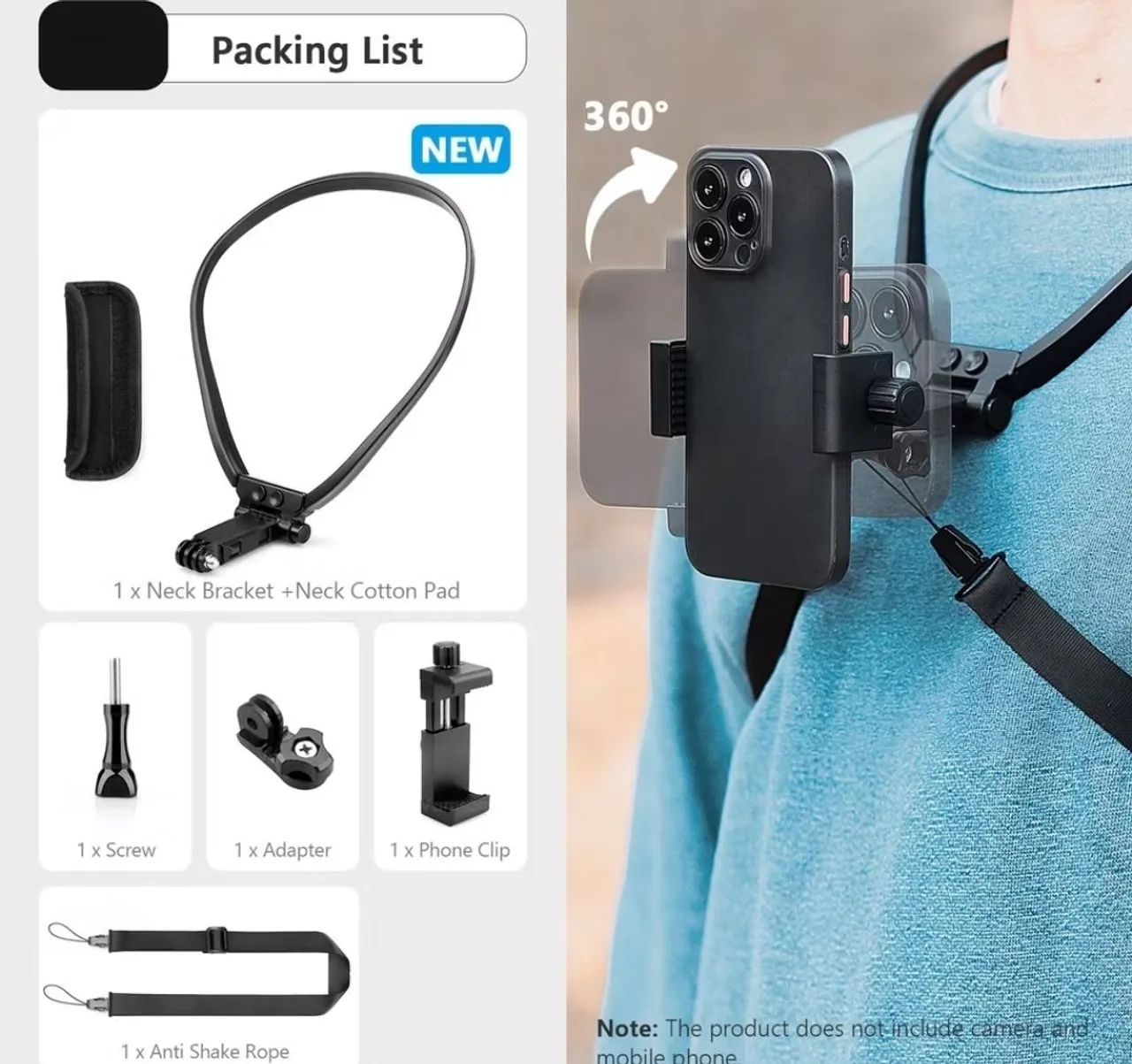 Suporte de pescoço para celular 