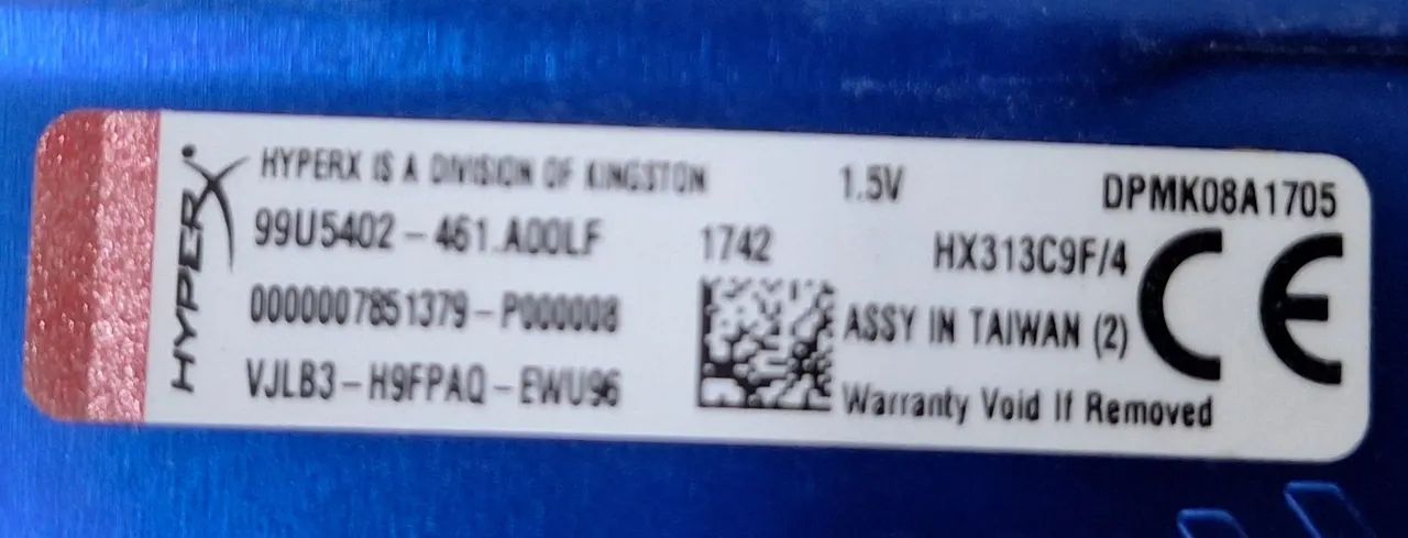 MEMÓRIA DDR3 16GB KINGSTON HYPER FURY AZUL DDR3 4X4 - Foto 3