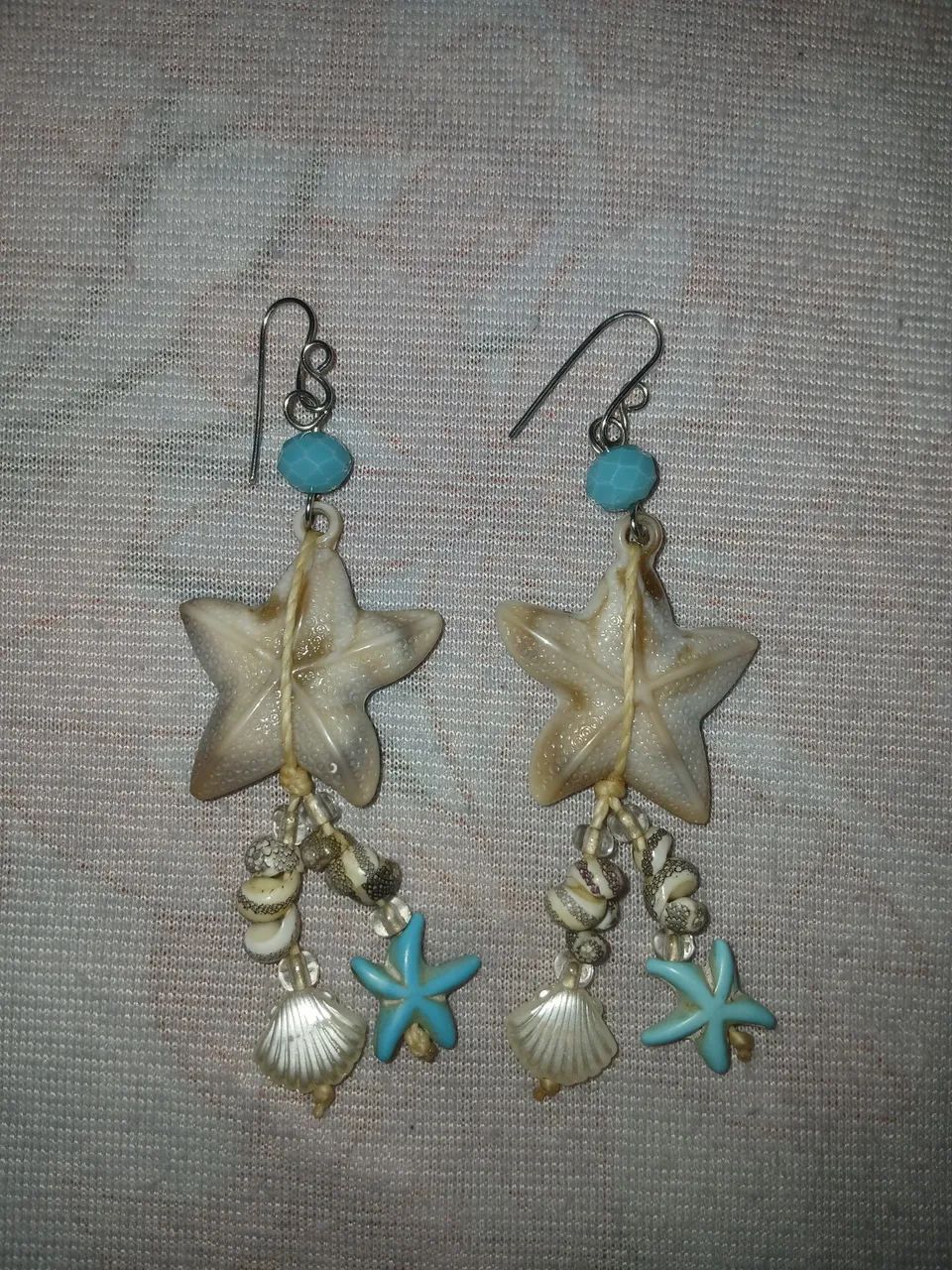 Brincos de concha e estrela do mar - Foto 2