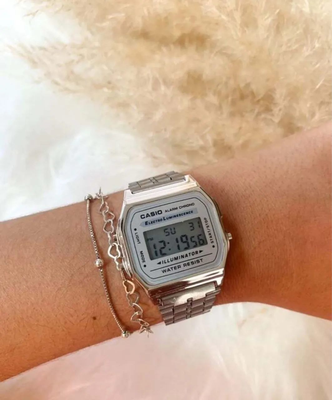 Relógio Casio Vintage Digital - Prata