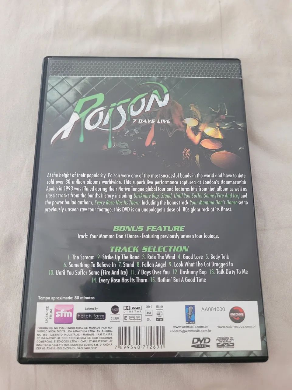 DVD Poison 7 Days Live: Recorded at the Hammersmith Apollo - Foto 2