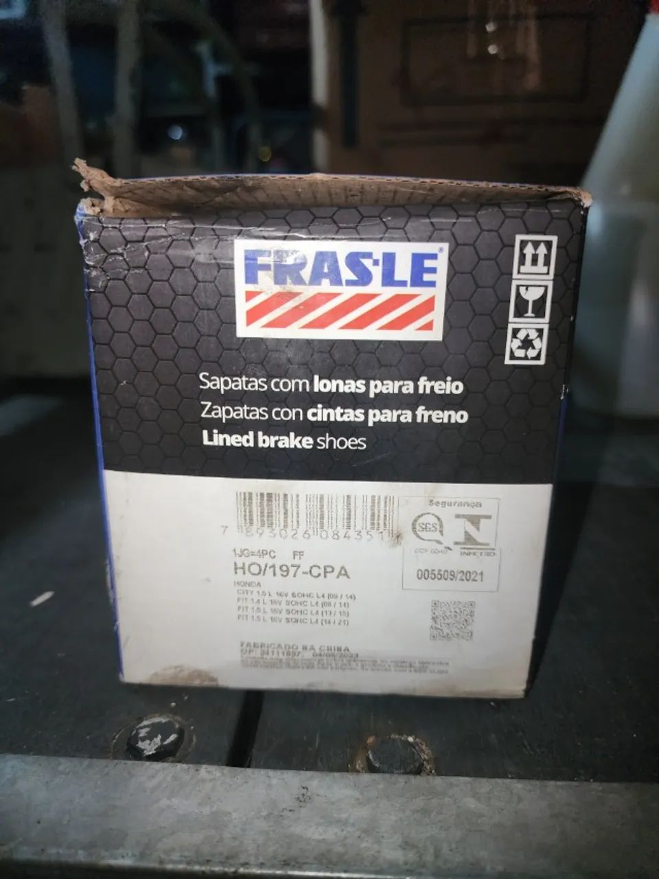 Sapatas de freio FRASLE Honda Fit Manual 2004 a 2013 1.4 - Foto 3