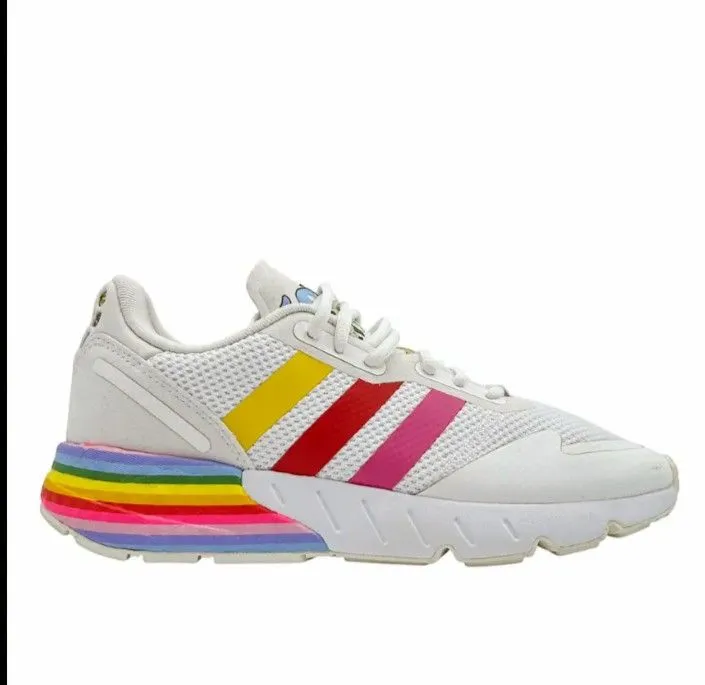 Tenis adidas zx 2k boost - branco e laranja - tam 38 - Calçados