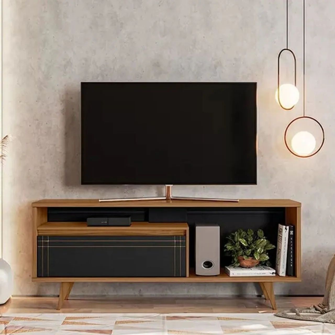 RACK SUPER QUALIDADE PÉS EM MADEIRA MACIÇA!! 727RU8