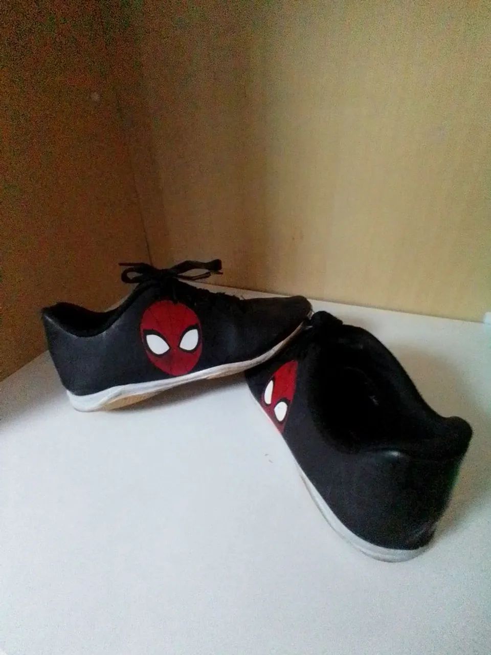 Tênis Infantil Homem - Aranha + brinde saco tipo mochila 