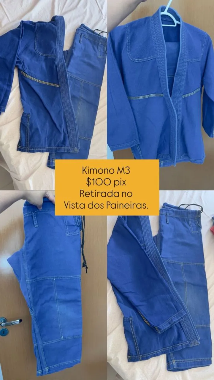 Kimono Draken Infanto Juvenil Tamanho M3 - Azul - Jiu-Jitsu