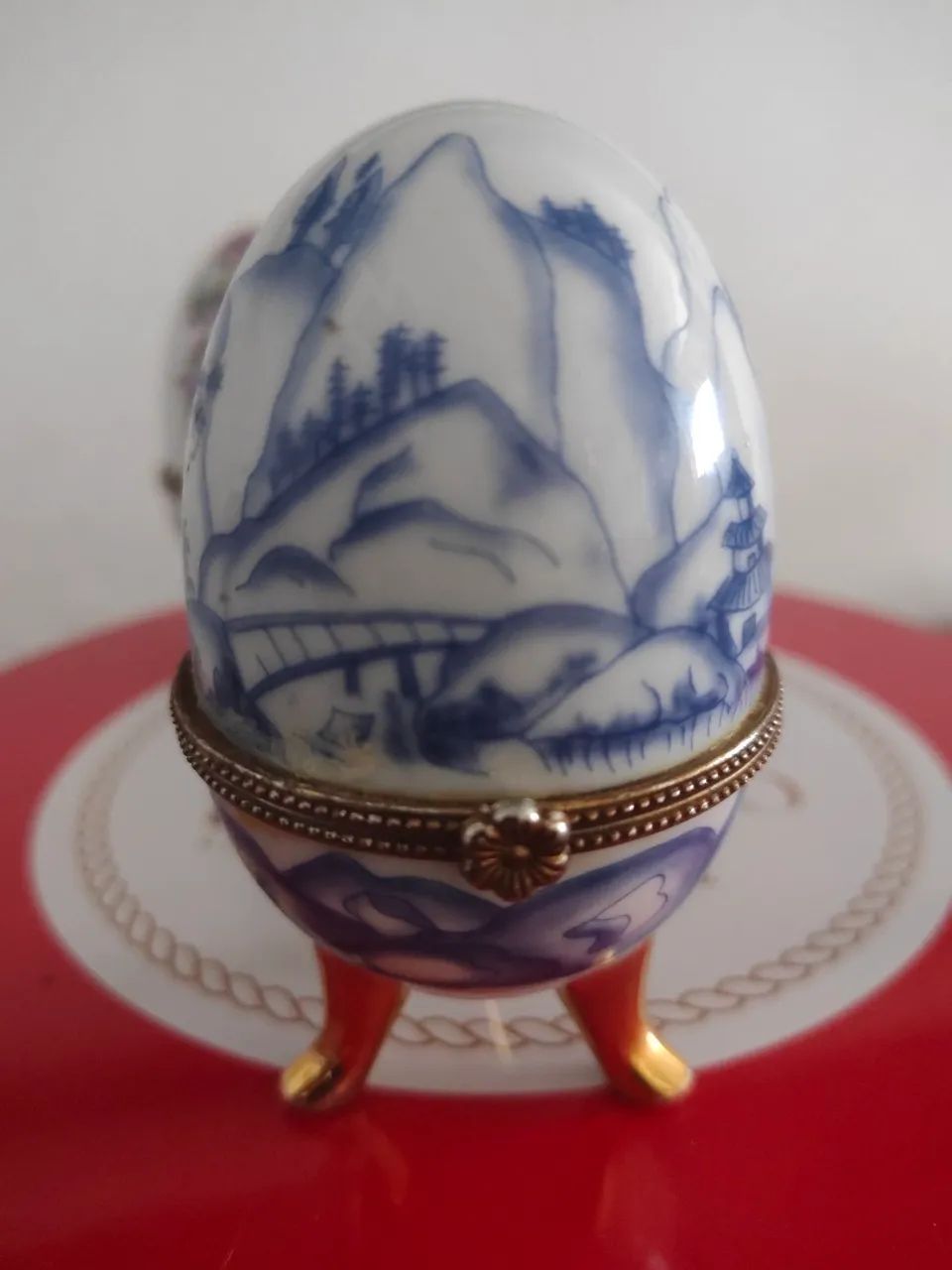 Caixa de bijoux em forma de Ovos Decorativos - Foto 4