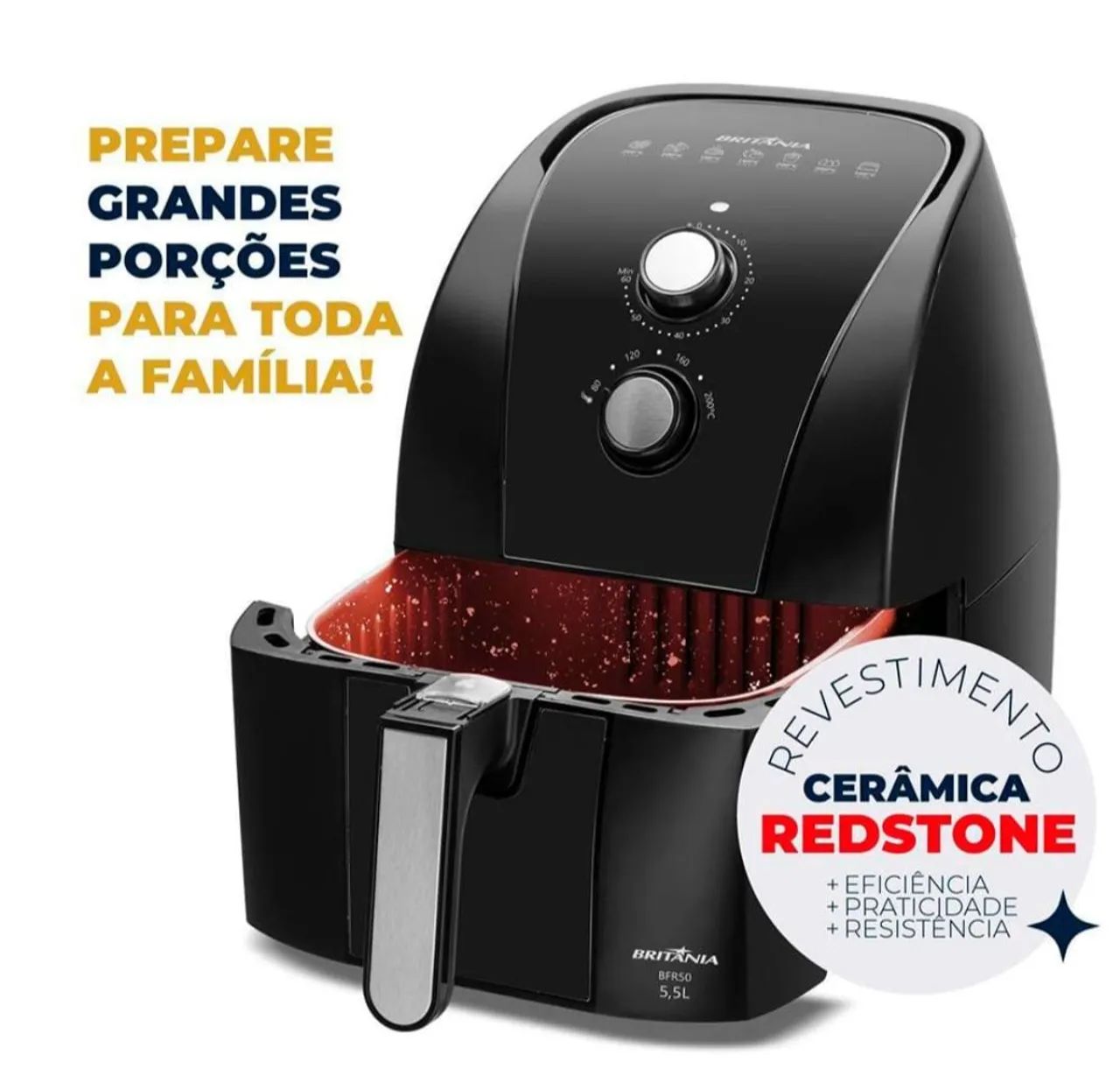 Fritadeira Elétrica Britânia BFR50 5,5L - Foto 2