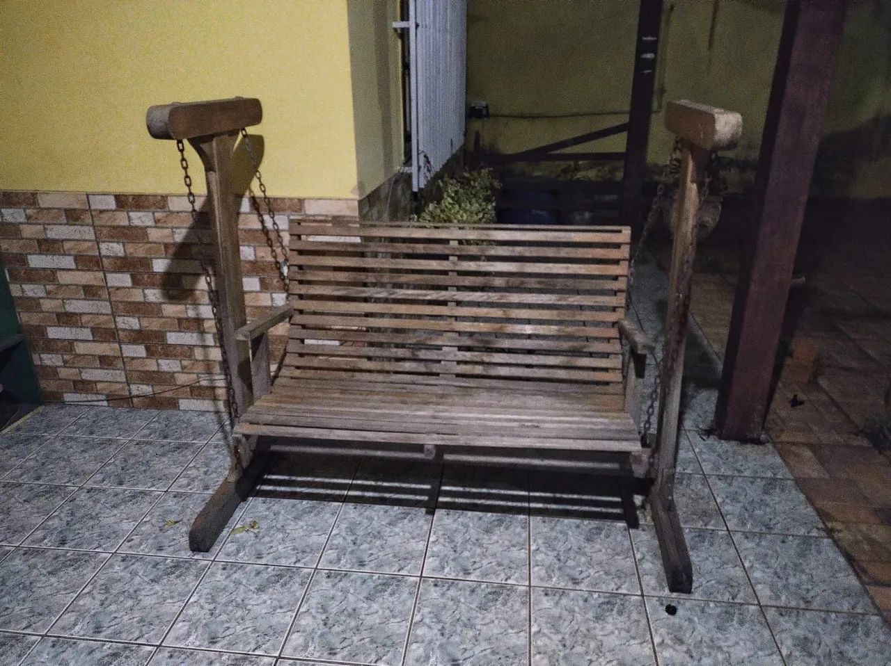 Jogo de bancos para área externa + balanço  - Foto 2