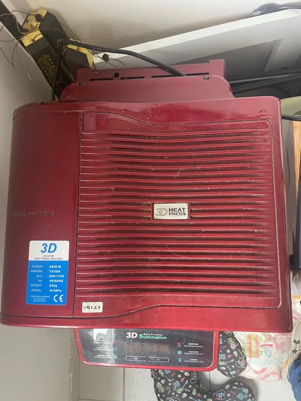 VENDO PRENSA TÉRMICA 3D A VÁCUO - MODELO ST-3042 (COR VERMELHA) - Foto 2