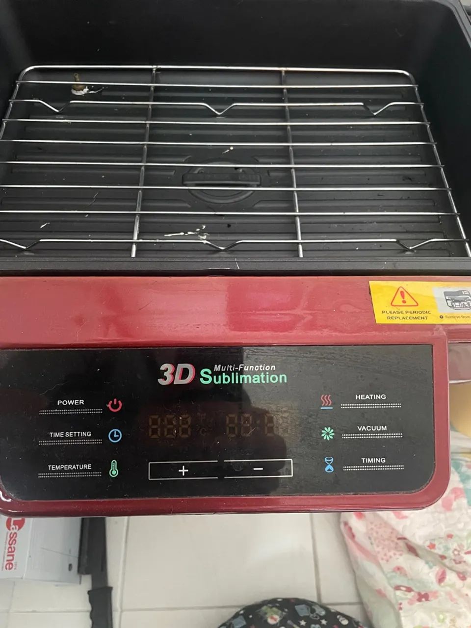 VENDO PRENSA TÉRMICA 3D A VÁCUO - MODELO ST-3042 (COR VERMELHA) - Foto 4