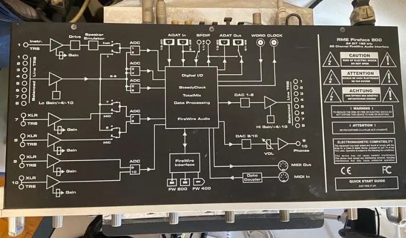 Interface Rme Fireface 800 Firewire - Equipamentos e Acessórios de