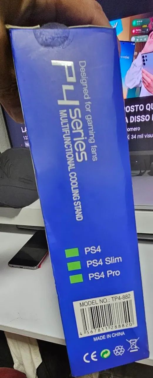 Suporte para PS4 Slim e PS4 Pro com Ventilação - Foto 4