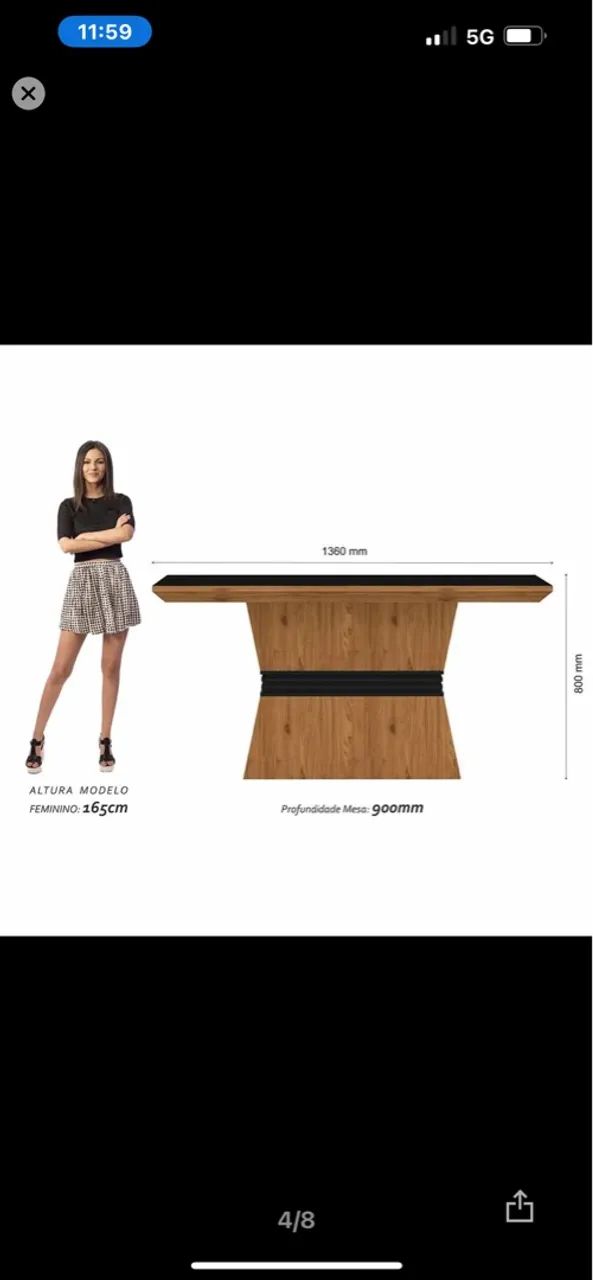 Mesa 4 cadeiras troco por fogão  - Foto 3