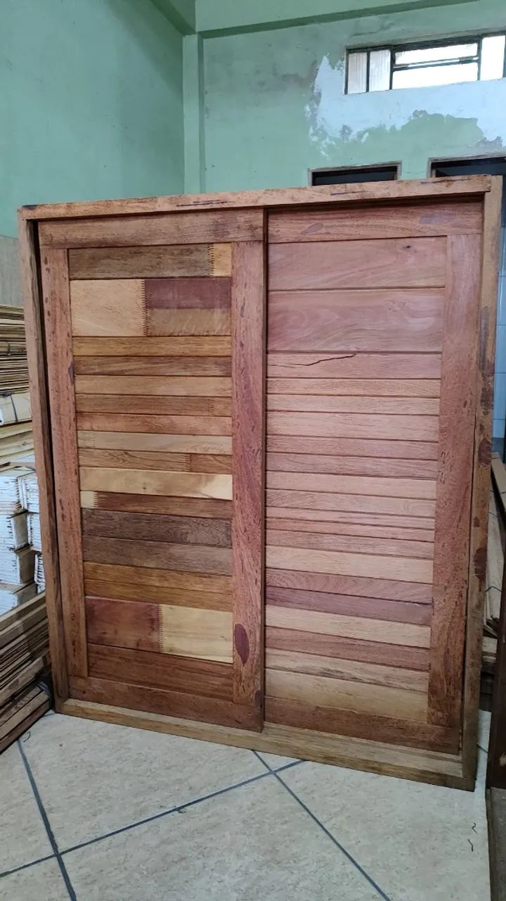 Promoção: janela madeira maciça Angelim-Pedra 1.20 x 1.00m