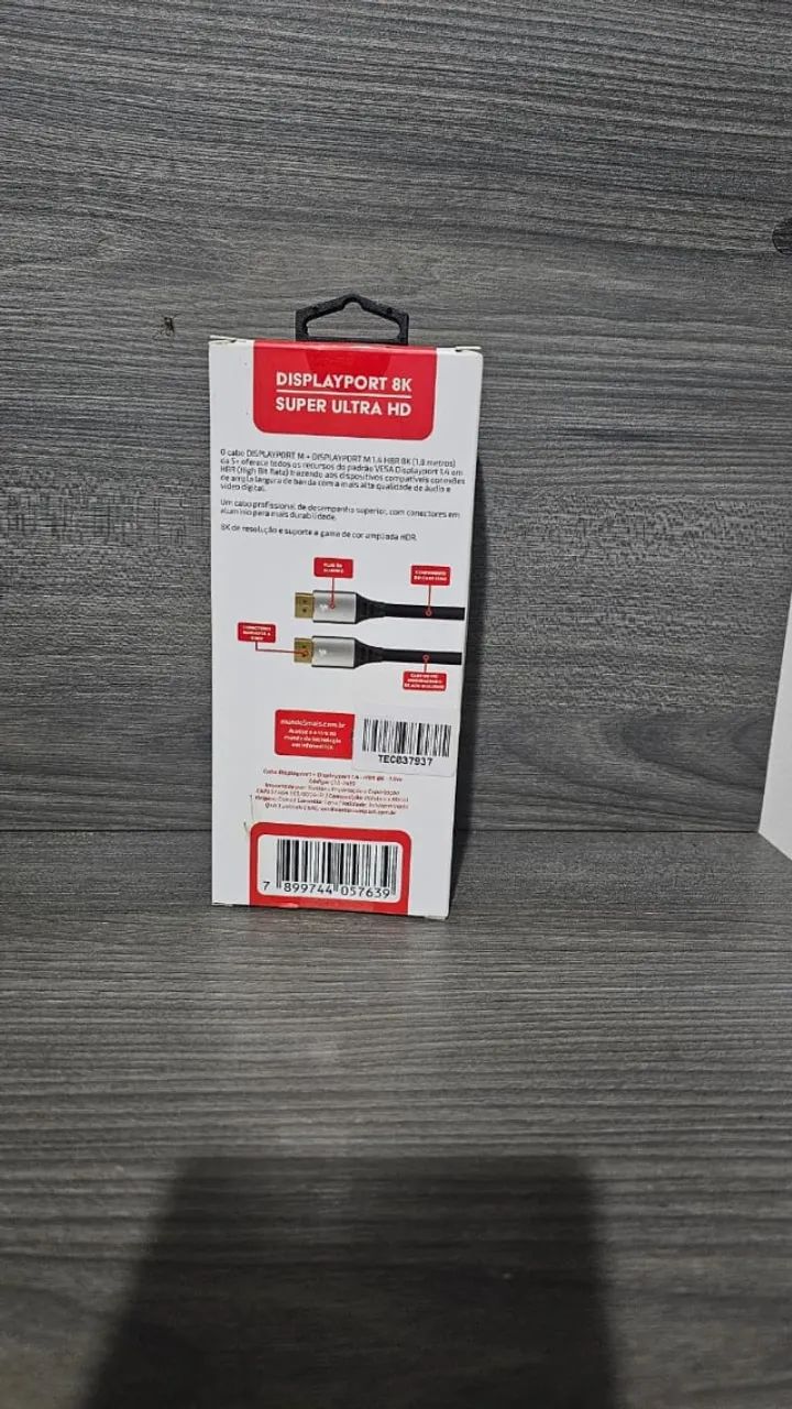 Cado Displayport 8k 1.8 Metros - Foto 2