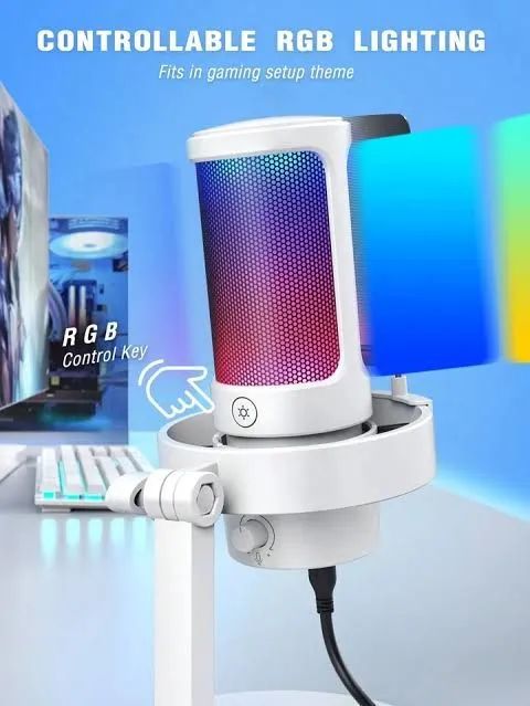 Microfone condensador RGB A8 Fifine usb