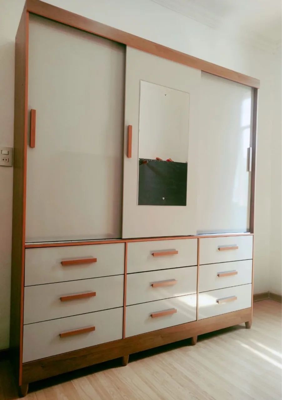Guarda-roupa casal com espelho 12x sem juros - Foto 2