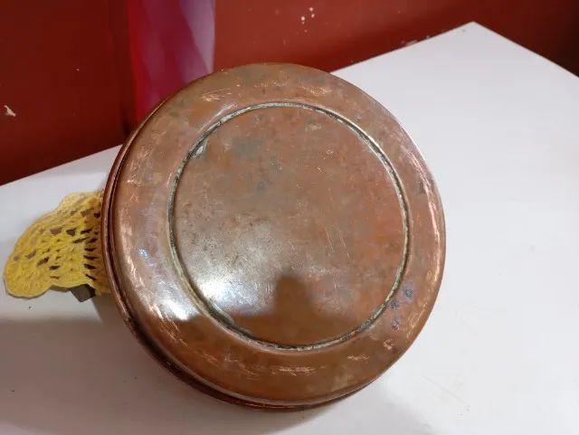 lamparina lampião antigo em cobre importado - Foto 3