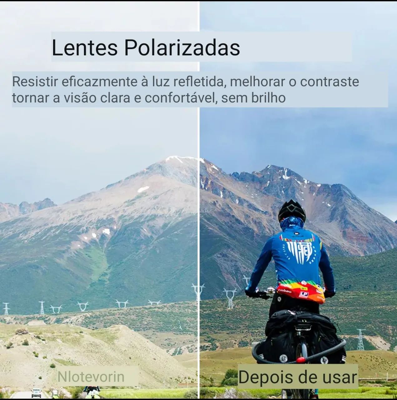 Óculos rockbros para ciclista  - Foto 5