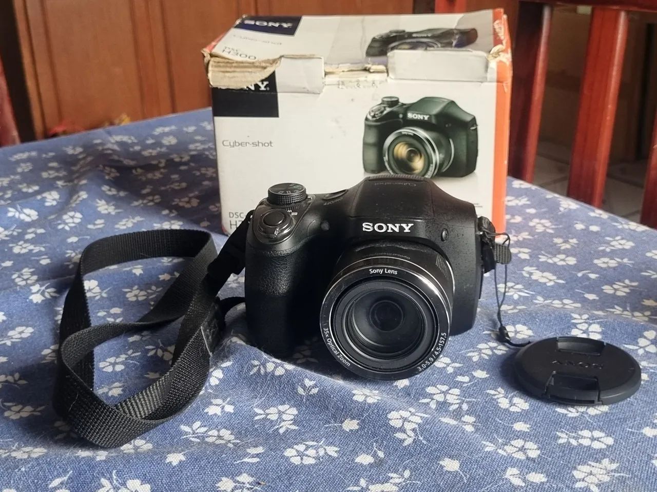 Câmera Digital Sony DSC-H300 20.1MP funcionando perfeitamente