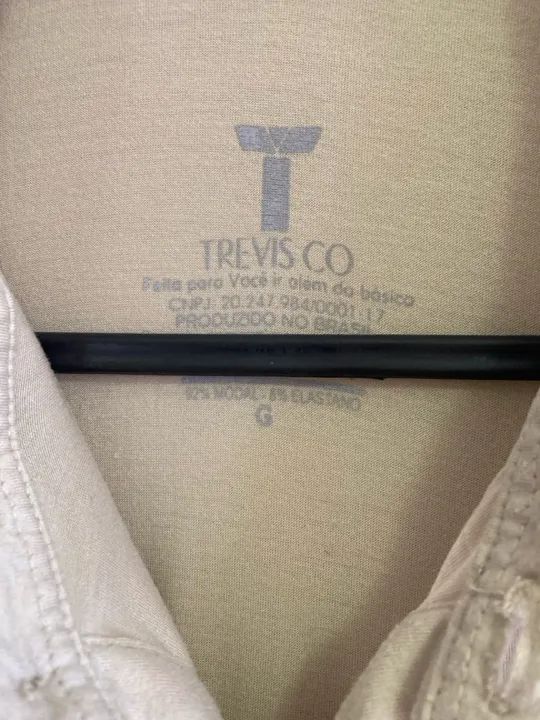 Camisa Social Bege - Tamanho M - Foto 2