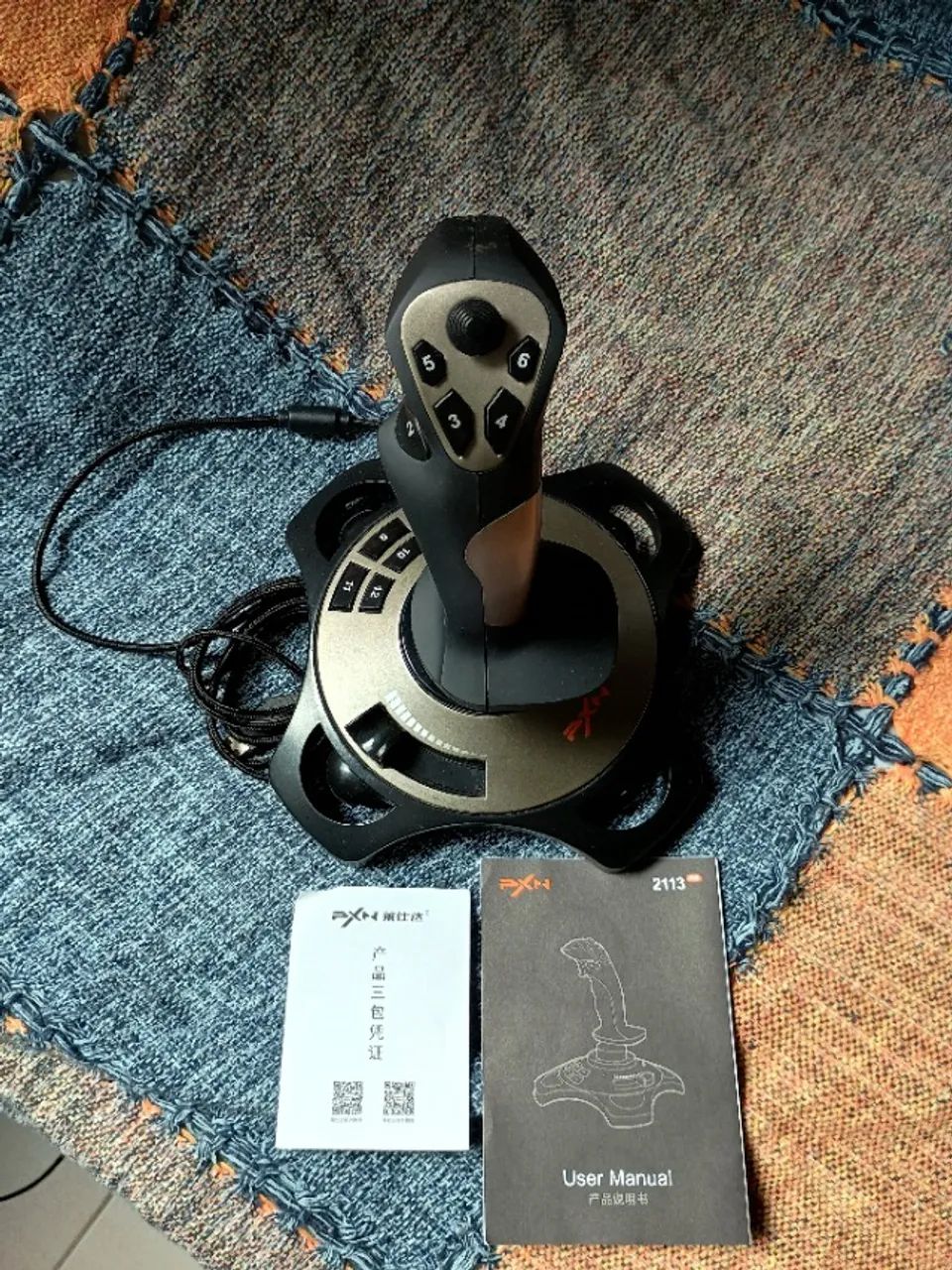 Controle Joystick Simulador de voo Pxn 2113 Pro - Foto 2