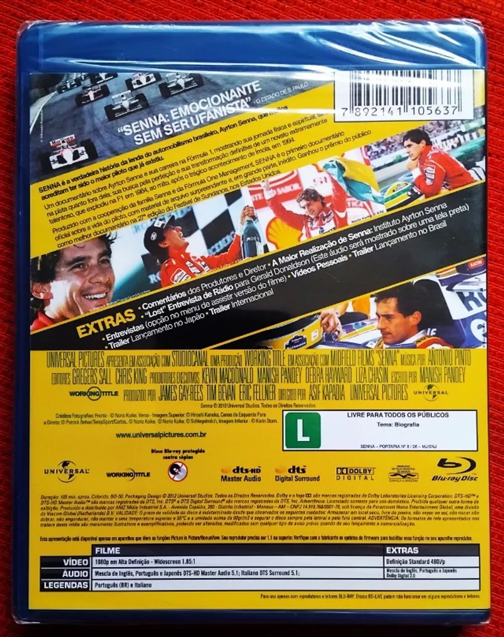 Bluray Senna o Brasileiro o Heroi o Campeão (lacrado) Original - Foto 2
