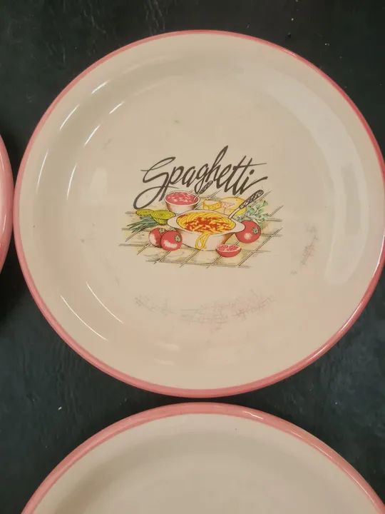 Jogo de 6 pratos de cerâmica Spaghetti - Foto 2