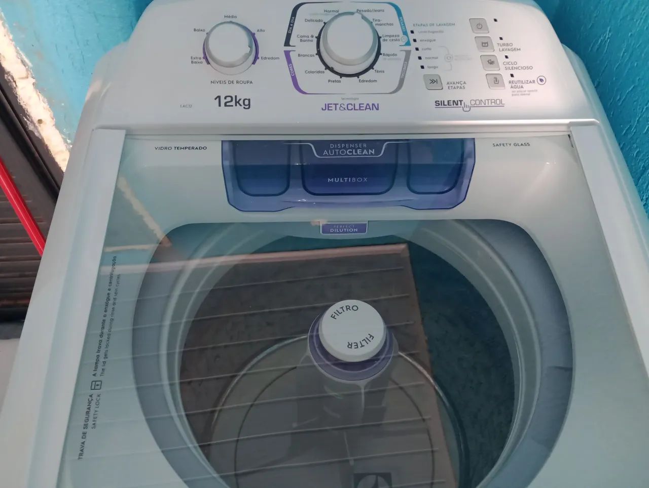 Máquina de Lavar Roupa 12kg - Semi Nova - Foto 2