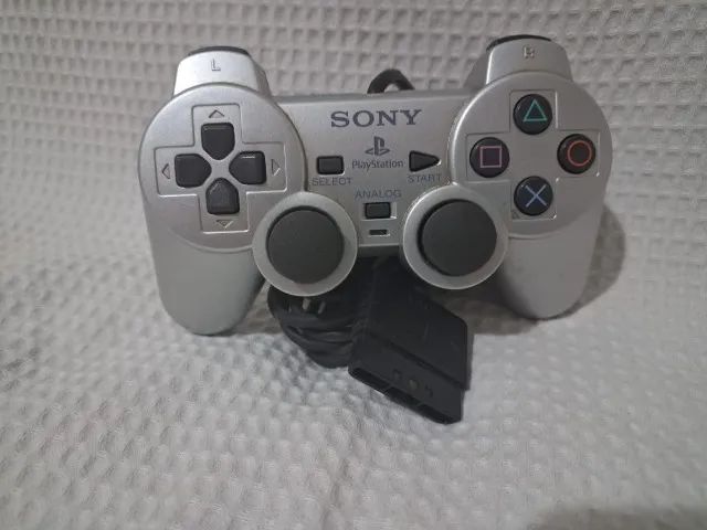controle playstation 2 prata original64297910655233120