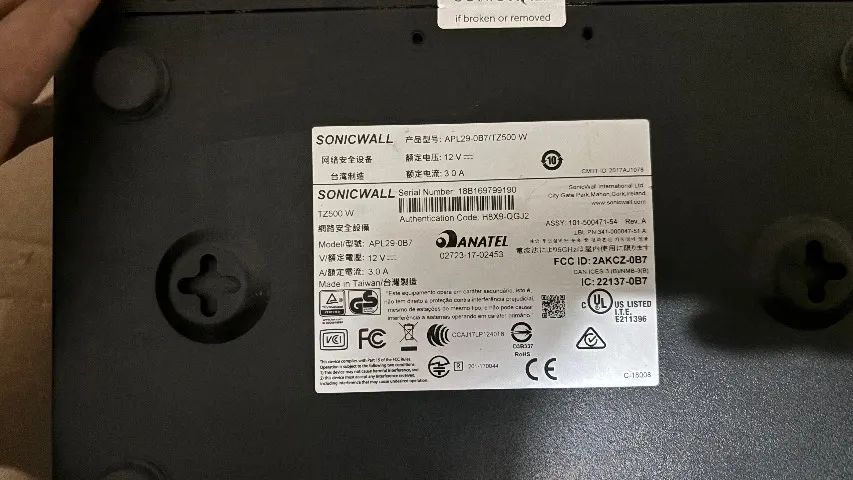 SonicWall TZ500W firewall funcionando 100% BARATO - Foto 3