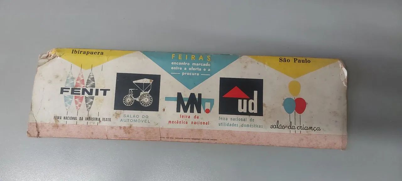 Fósforos Gigantes - Publicidade consumível anos 60 - feiras e salões Ibirapuera