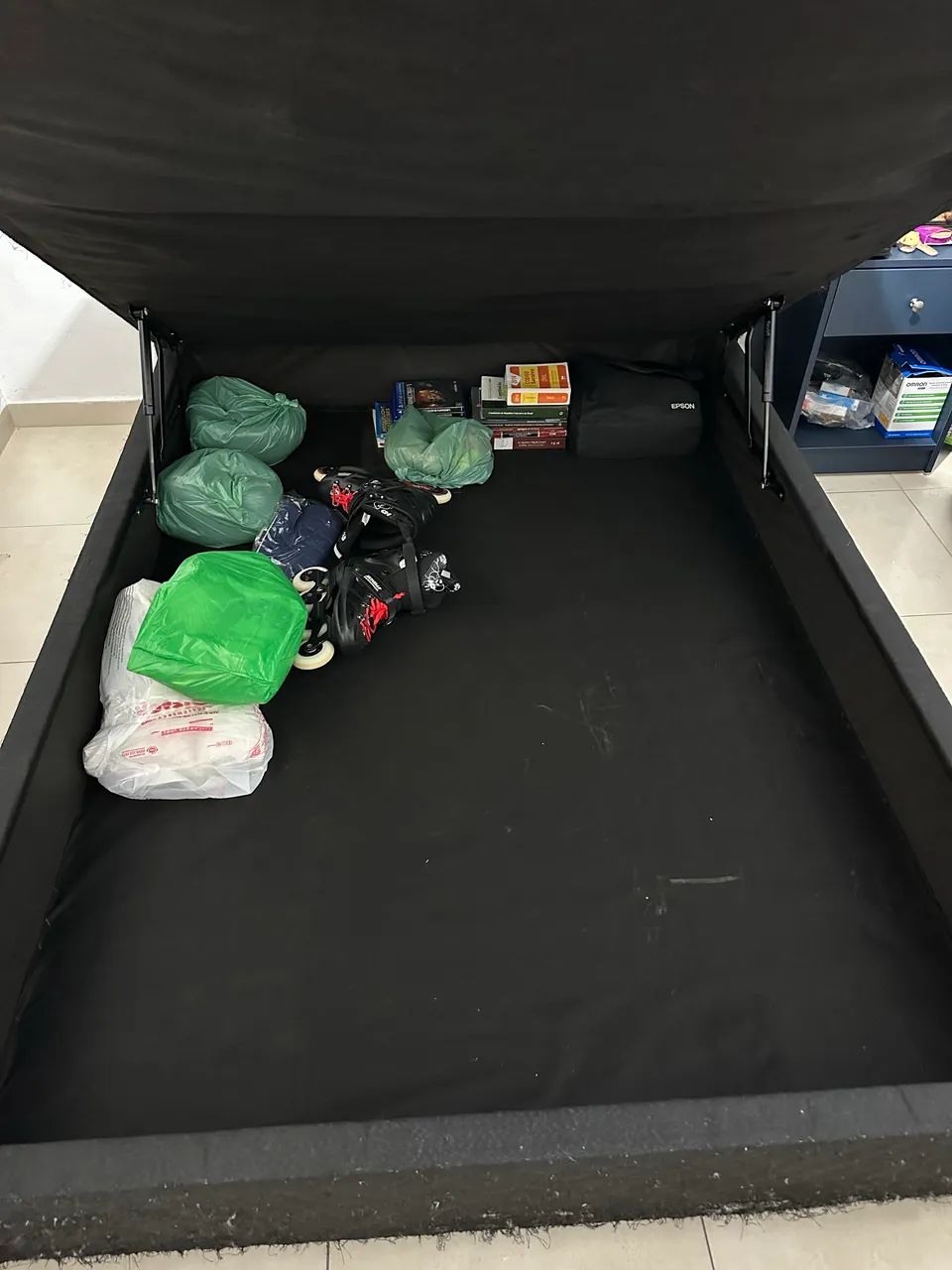 Cama box casal com base baú - Foto 3