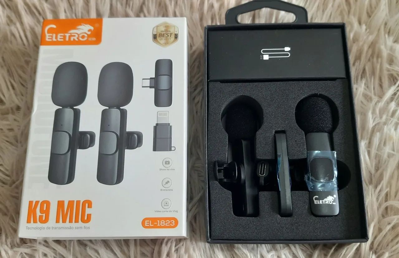 Microfone Sem Fio lapela para Celular - Gravação de Áudio de Alta Qualidade - Foto 2