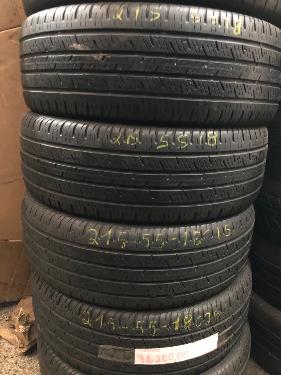 Pneus 215/55/18 continental por 990$ os 4 seminovos instalados  - Foto 4