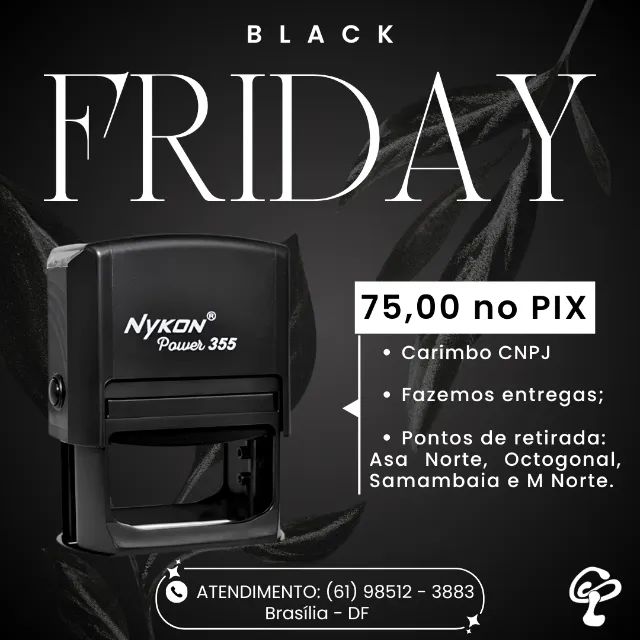 Carimbos Promoção Black Friday  - Foto 6