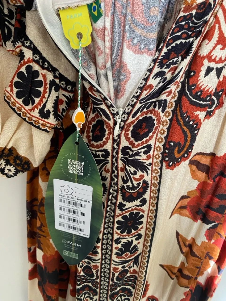 Vestido Longo Floral FARM Novo - Foto 5