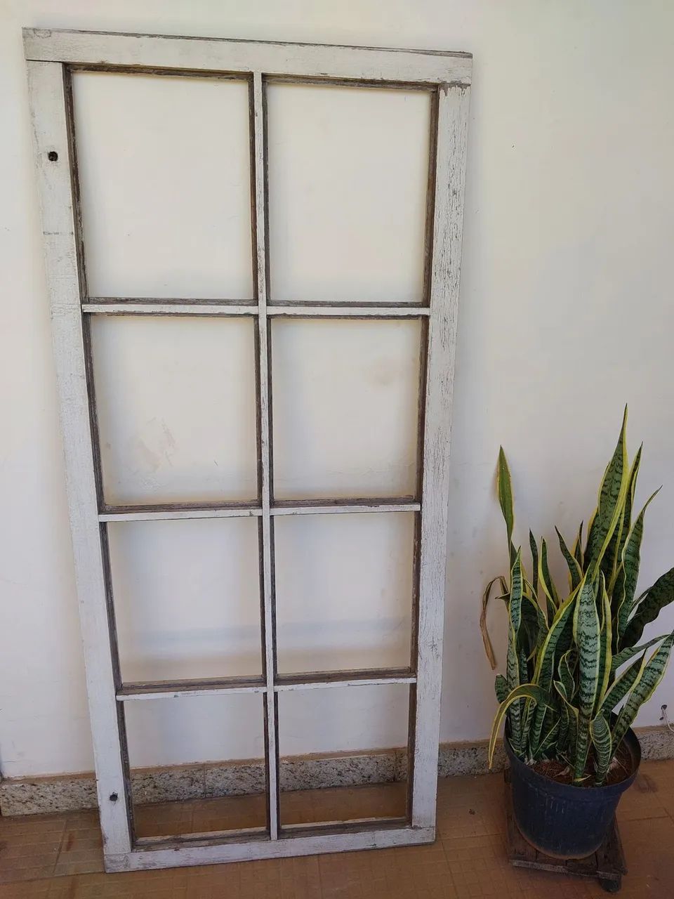Janelão antigo de madeira maciça (demolição) rústica para decoração (leia o anúncio) - Foto 4