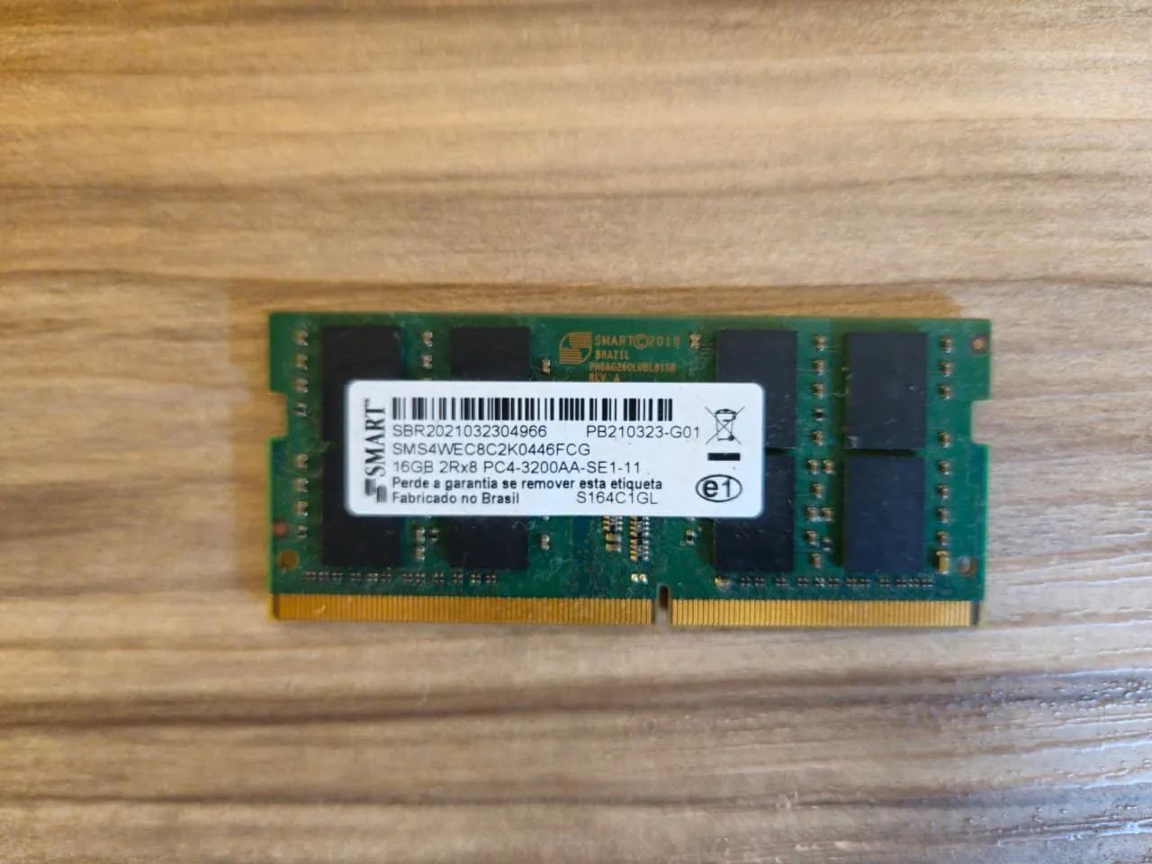 Memória ddr4 16gb 3200 smart notebook 